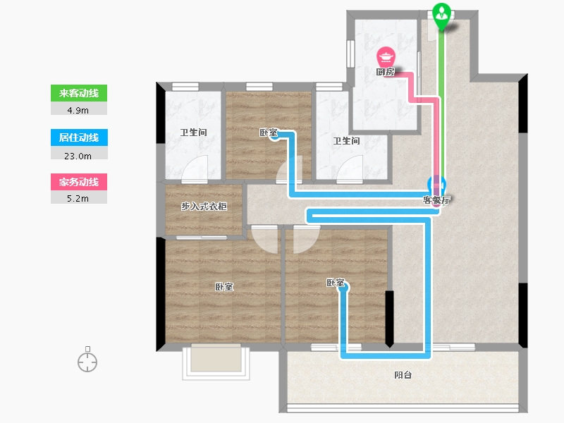 安徽省-黄山市-中科智宸-92.80-户型库-动静线