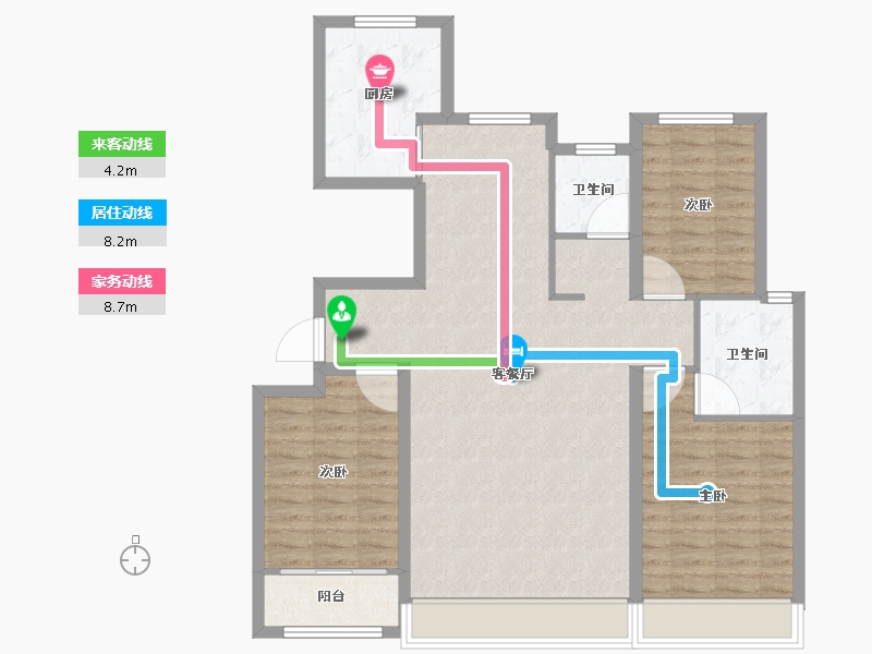 山东省-东营市-城投玺悦华府-104.01-户型库-动静线