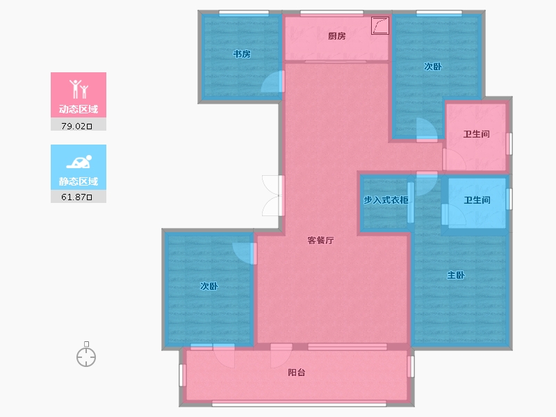 河北省-邢台市-丰基兴达府-125.08-户型库-动静分区