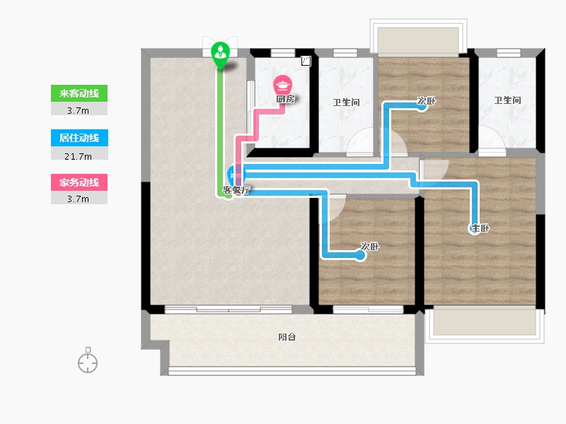 江西省-上饶市-三水·湖畔壹号-84.92-户型库-动静线