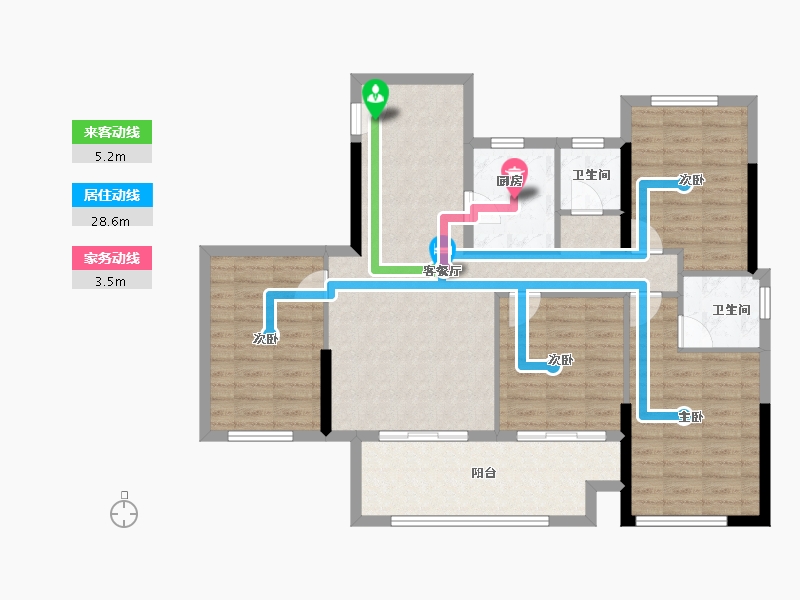 福建省-莆田市-融信悦著-107.63-户型库-动静线