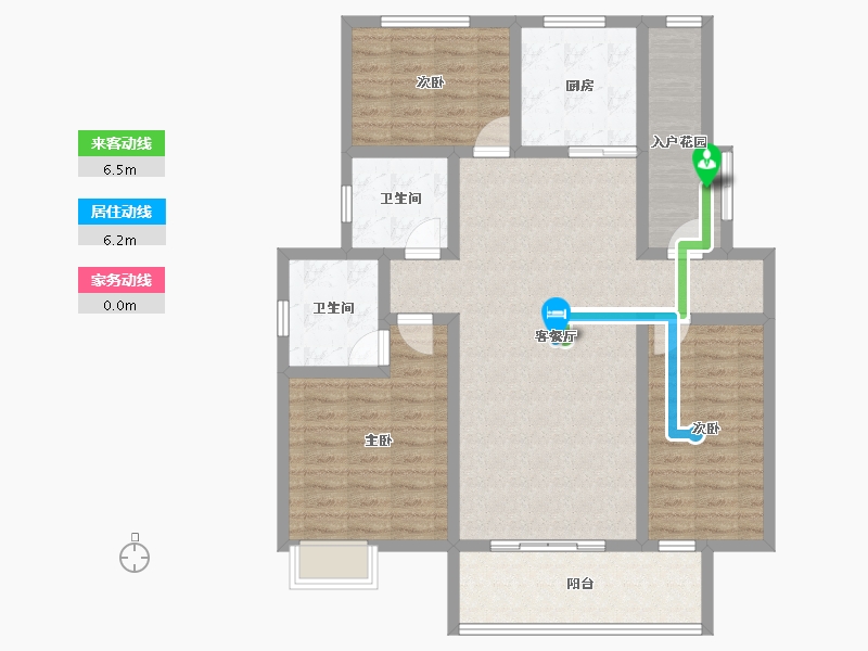 安徽省-宿州市-中煤·华府-111.20-户型库-动静线