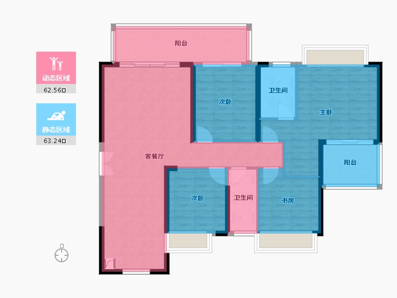 广西壮族自治区-钦州市-松宇时代城-122.00-户型库-动静分区