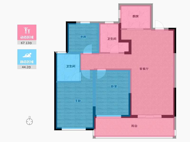 山东省-威海市-东昇文苑-99.20-户型库-动静分区