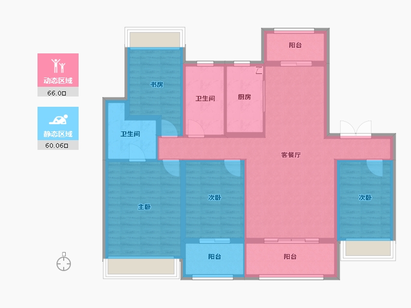 江苏省-扬州市-中信泰富锦玥府-112.81-户型库-动静分区