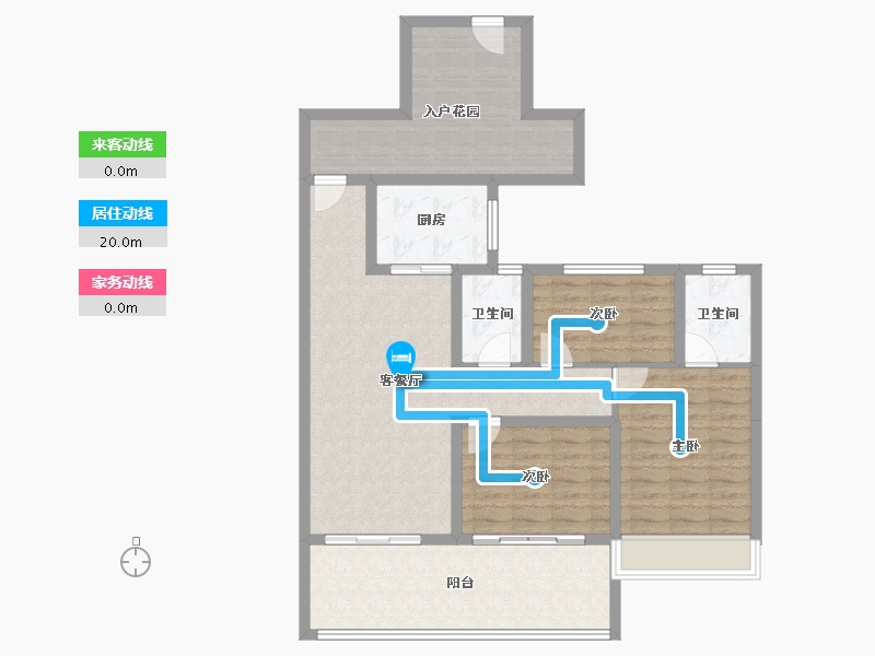 安徽省-宿州市-中煤·华府-102.40-户型库-动静线