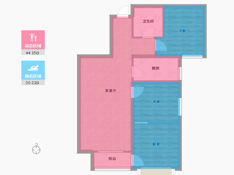 河北省-保定市-鹏渤印象城-66.26-户型库-动静分区