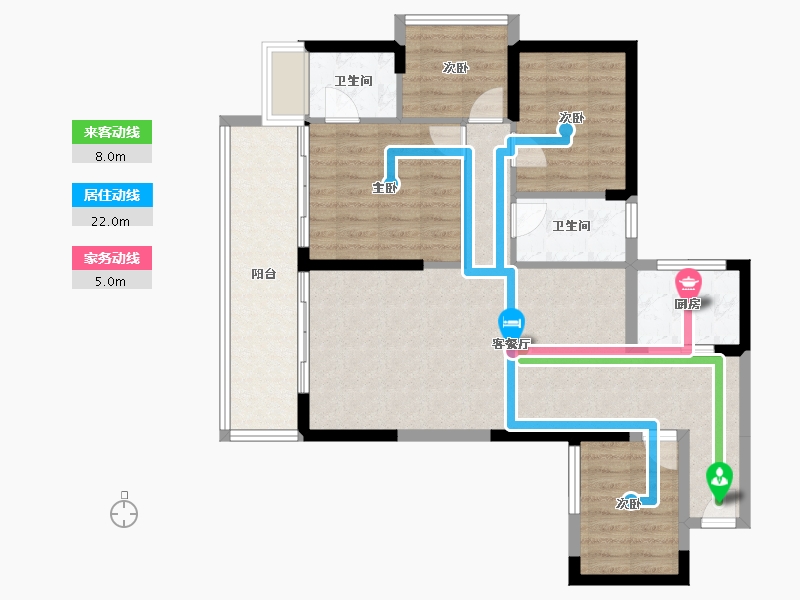 广东省-湛江市-钰海豪庭-91.91-户型库-动静线