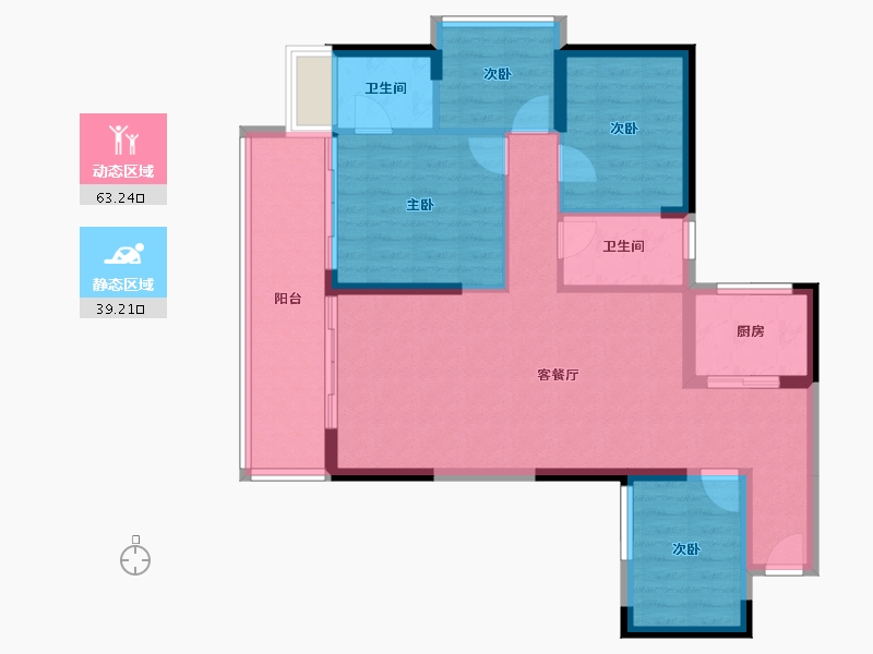 广东省-湛江市-钰海豪庭-91.91-户型库-动静分区