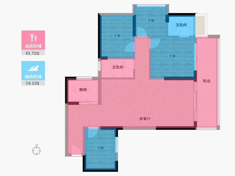 广东省-湛江市-钰海豪庭-92.06-户型库-动静分区