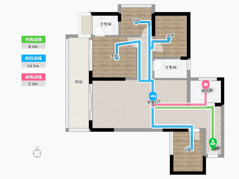 广东省-湛江市-钰海豪庭-91.67-户型库-动静线