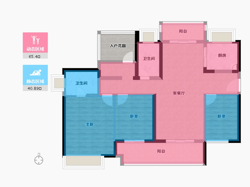 广东省-韶关市-保利大都会-99.70-户型库-动静分区