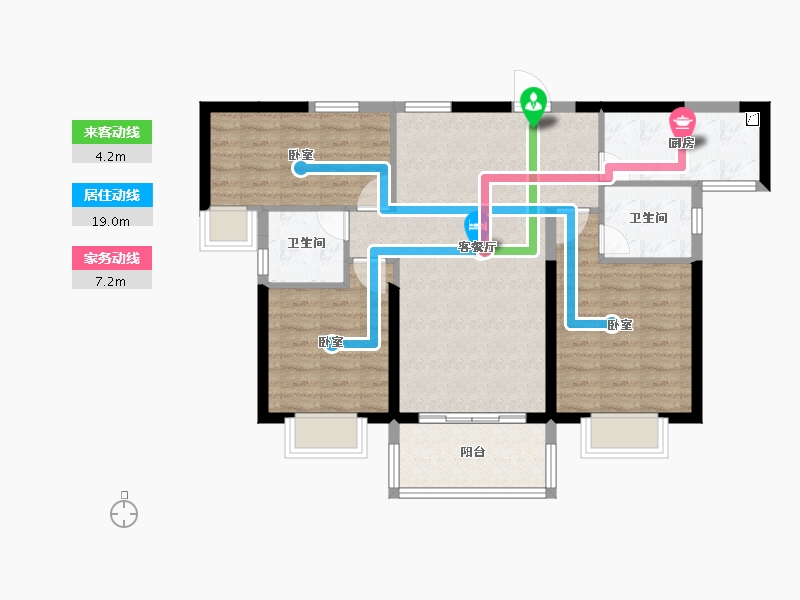 广东省-韶关市-碧桂园太阳城-82.54-户型库-动静线