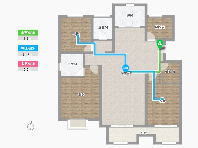 安徽省-蚌埠市-煜华里-114.35-户型库-动静线