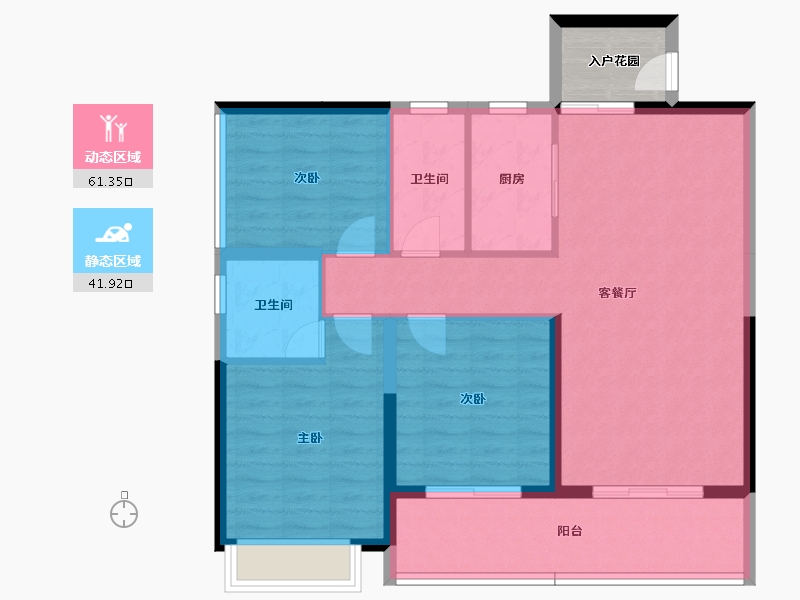 广西壮族自治区-梧州市-顾荣翰林华府-97.22-户型库-动静分区