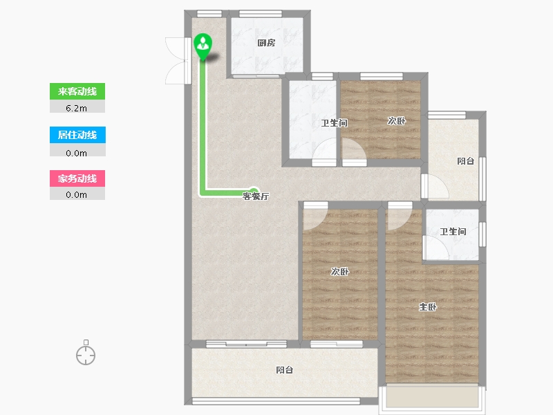 山东省-淄博市-珑悦-104.00-户型库-动静线