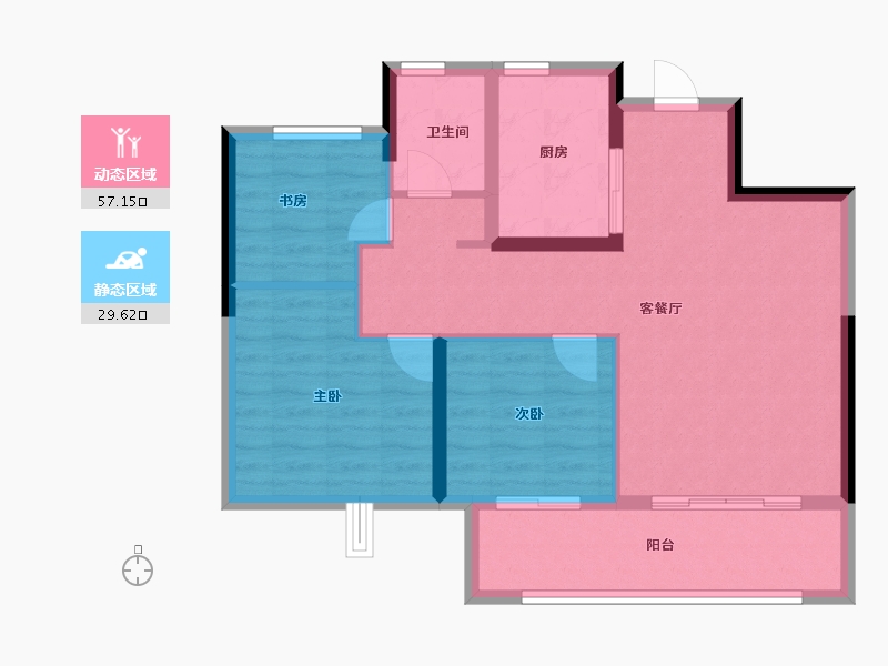 安徽省-蚌埠市-和顺国樾府-77.94-户型库-动静分区