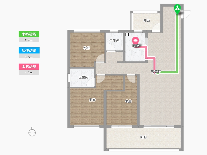 湖北省-黄冈市-城投玲珑家园-114.25-户型库-动静线