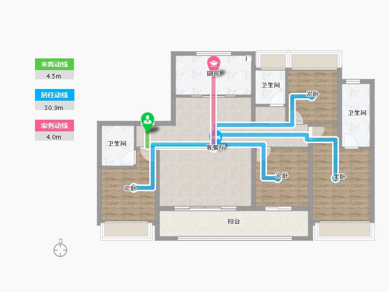 江苏省-扬州市-新能源江山映-114.41-户型库-动静线