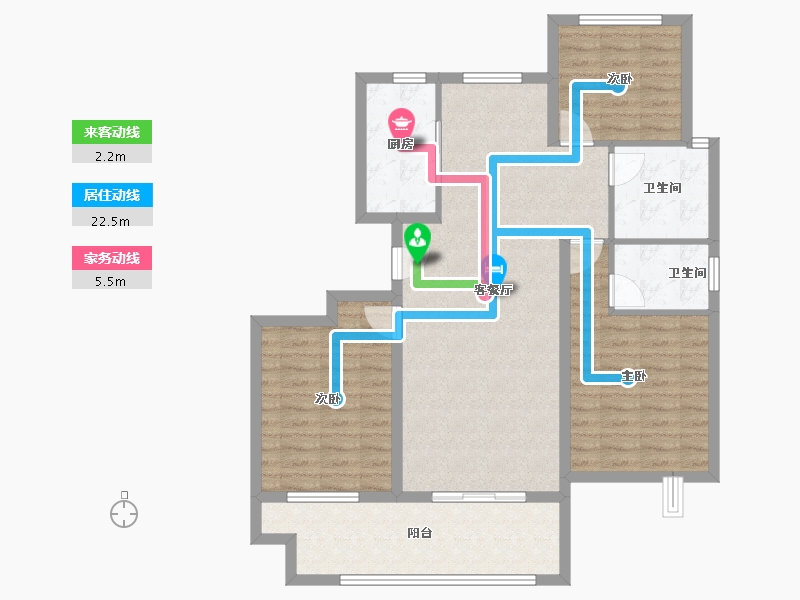 安徽省-蚌埠市-煜华里-99.09-户型库-动静线