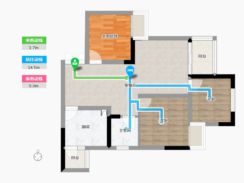 四川省-绵阳市-宏博梓江锦城-81.00-户型库-动静线