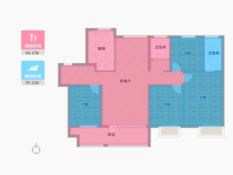 山东省-日照市-德瑞·锦绣学府-112.00-户型库-动静分区