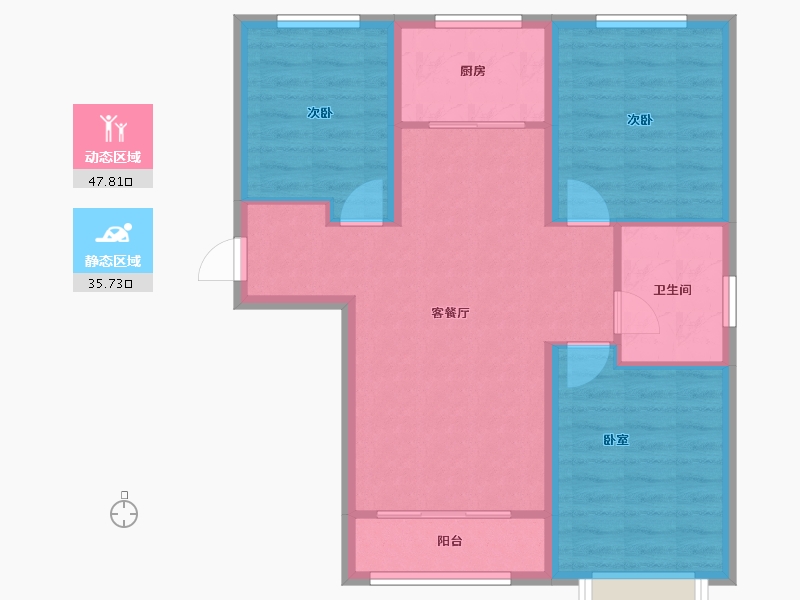 河北省-保定市-鹏渤印象城-75.10-户型库-动静分区