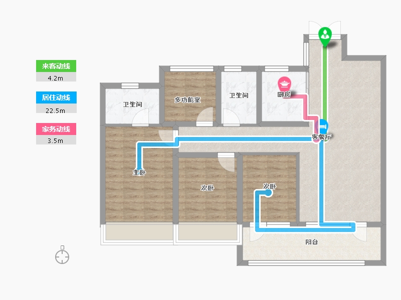 山东省-淄博市-珑悦-96.89-户型库-动静线