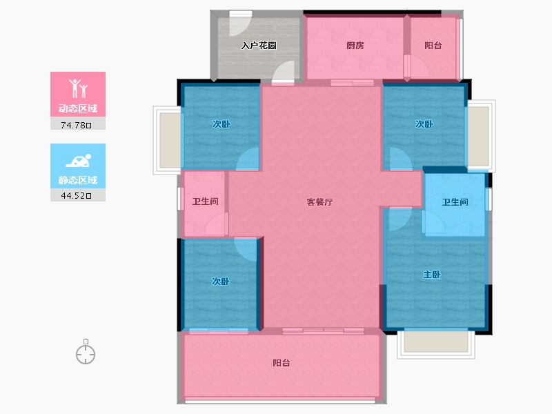 广东省-河源市-东江盛世-114.55-户型库-动静分区