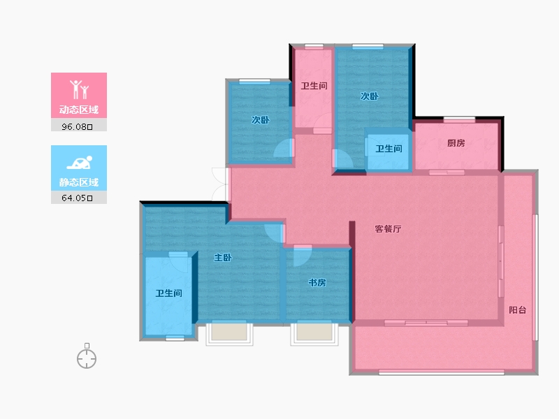 河南省-三门峡市-文达碧城府-143.20-户型库-动静分区