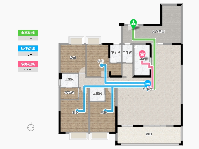 广东省-汕尾市-岁宝华府-198.47-户型库-动静线