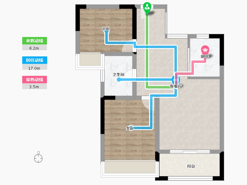 福建省-南平市-​御景峰-64.77-户型库-动静线