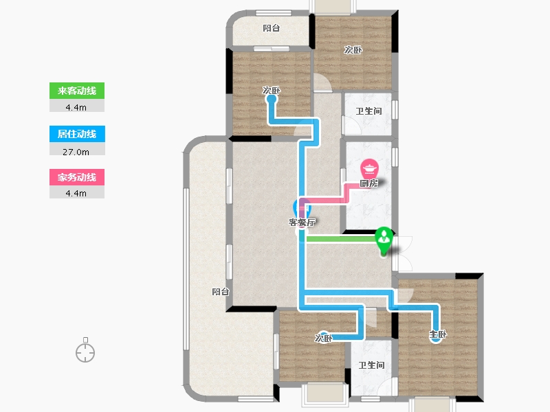 湖北省-宜昌市-高投五龙源著-136.22-户型库-动静线