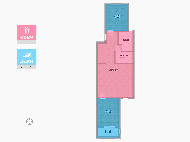 北京-北京市-常秀家园-62.50-户型库-动静分区