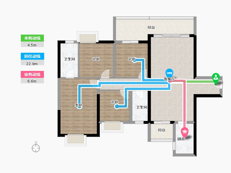 广西壮族自治区-梧州市-顾荣翰林华府-113.43-户型库-动静线