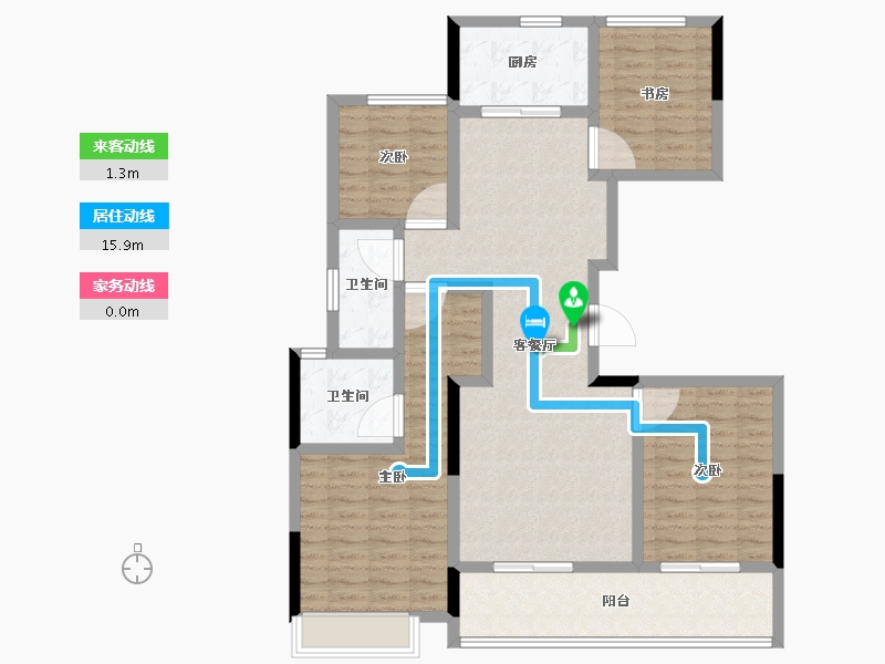 浙江省-衢州市-绿城城投礼贤未来社区-109.60-户型库-动静线