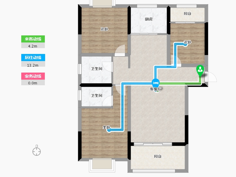 江西省-吉安市-桥南首府-95.26-户型库-动静线