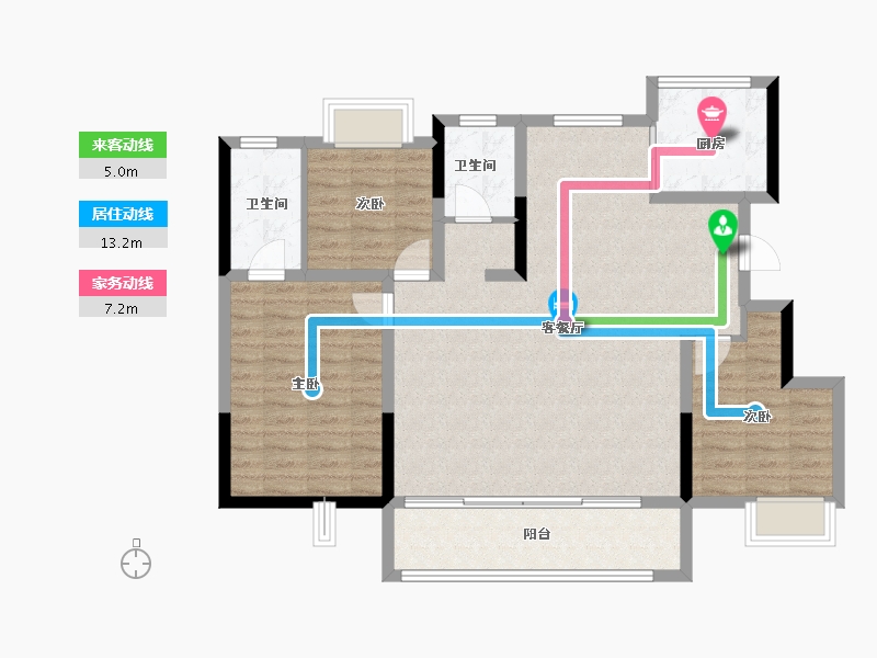 安徽省-蚌埠市-和顺国樾府-103.38-户型库-动静线