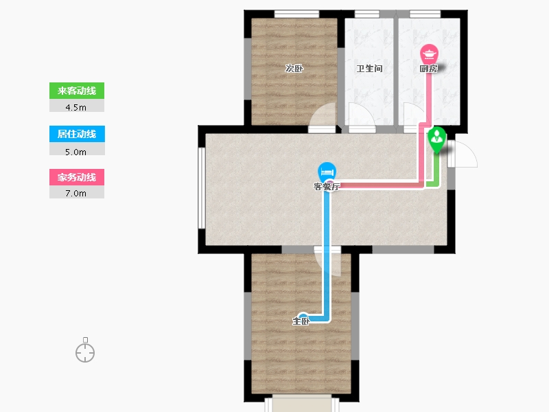 辽宁省-丹东市-学府御景-69.08-户型库-动静线