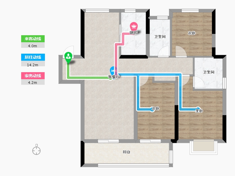 湖北省-宜昌市-融创学府壹号-92.92-户型库-动静线