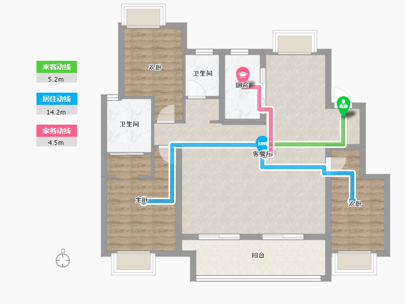 江西省-吉安市-泰和成功郡-99.79-户型库-动静线