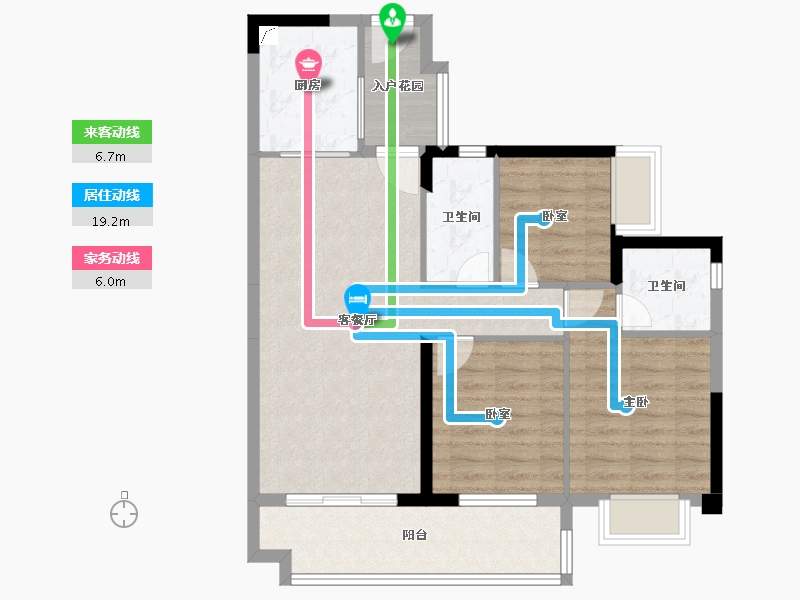 广东省-韶关市-南雄碧桂园凤凰天境-82.00-户型库-动静线