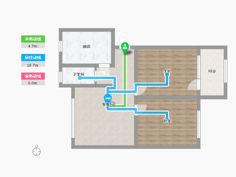 江西省-南昌市-省一建-宿舍-70.00-户型库-动静线