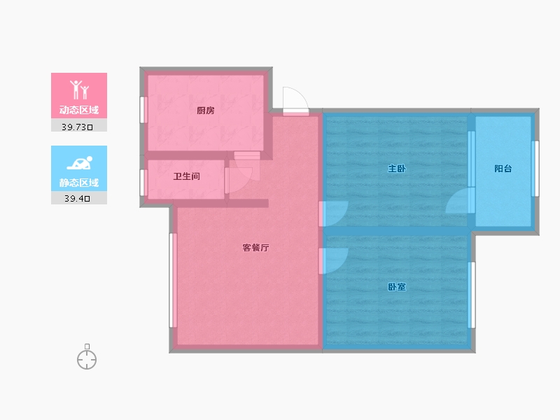 江西省-南昌市-省一建-宿舍-70.00-户型库-动静分区