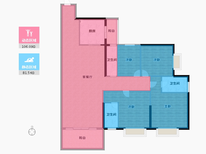 广东省-湛江市-龙腾广场-172.22-户型库-动静分区