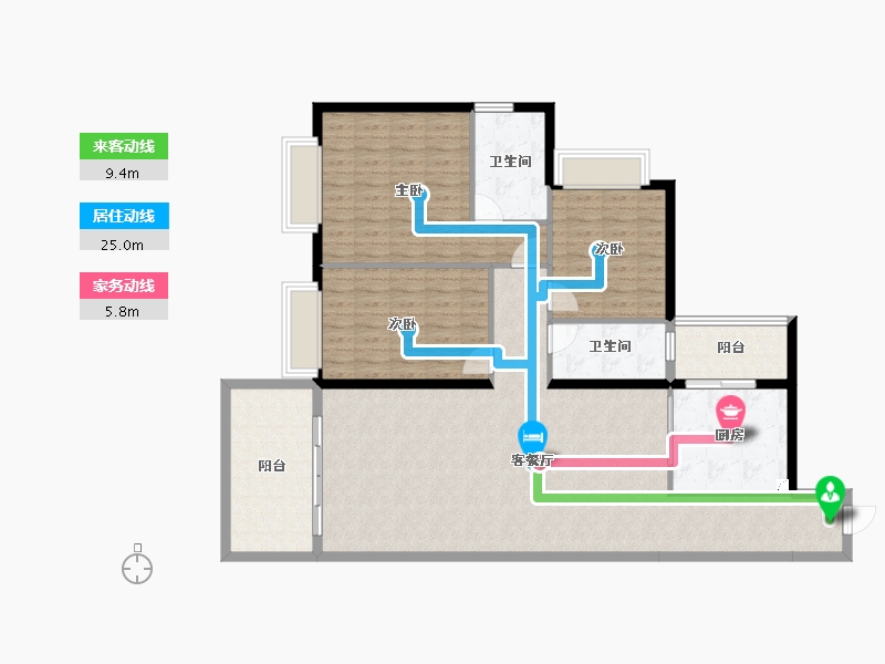 广东省-湛江市-龙腾广场-133.20-户型库-动静线