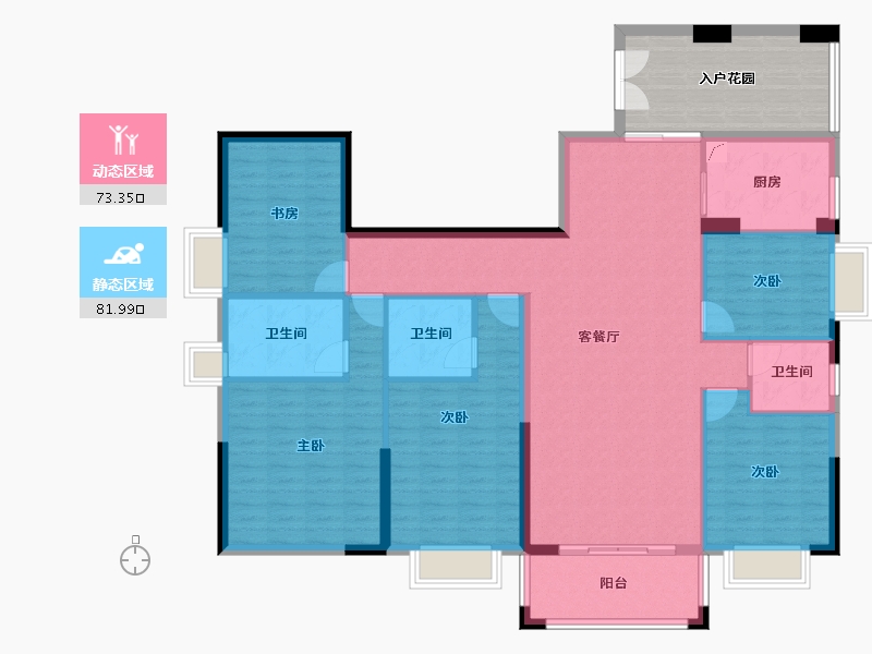 广东省-汕尾市-岁宝华府-154.19-户型库-动静分区