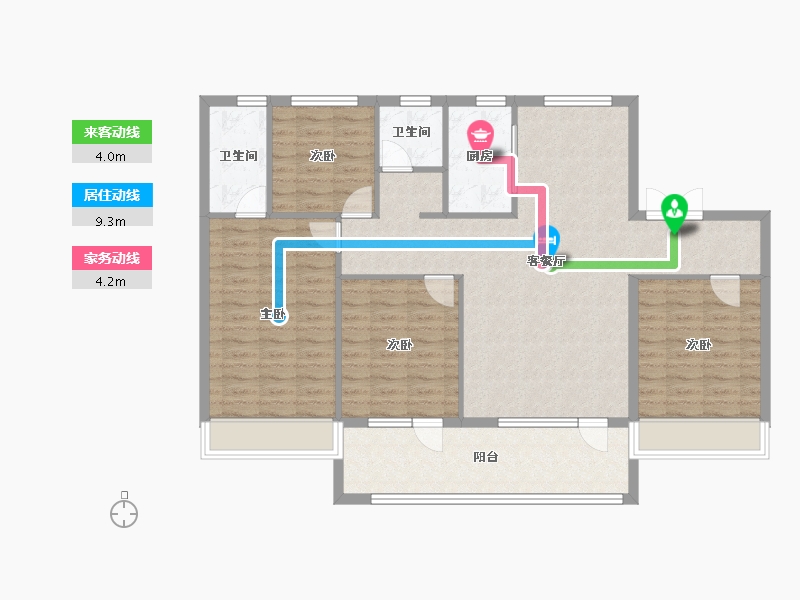 山东省-淄博市-珑悦-116.78-户型库-动静线