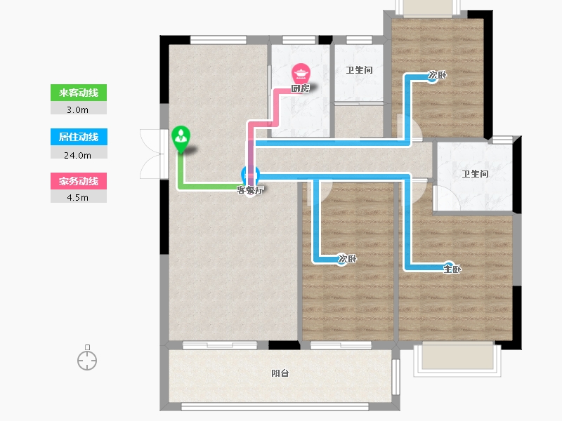 广西壮族自治区-桂林市-文源学府-142.00-户型库-动静线