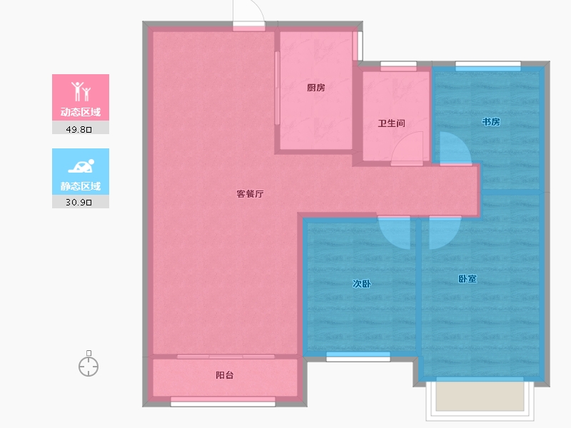 河北省-保定市-鹏渤印象城-72.73-户型库-动静分区